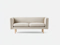 Lange Bank 175×52×78 cm - Stoff beige Holz - eleganter Schlafzimmer Komfort