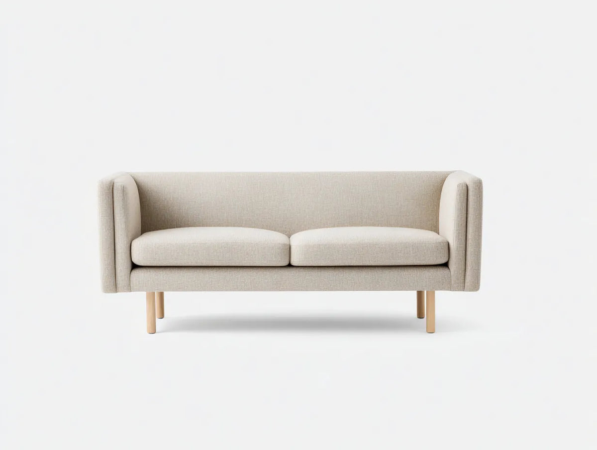 Lange Bank 175×52×78 cm - Stoff beige Holz - eleganter Schlafzimmer Komfort