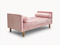 Lange Bank mit Stoffbezug 190×78×72 cm - Rosa - gepolstertes Design für das Schlafzimmer